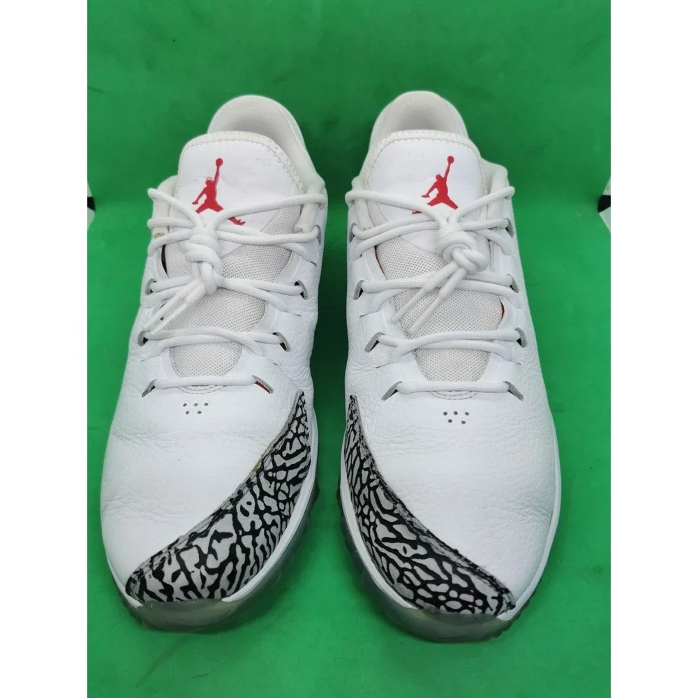 Jordan ADG Golf Shoes Mens Size 9 White Cement Elephant Spikeless AR7995-100
